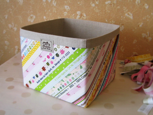 Коробки из картона и ткани