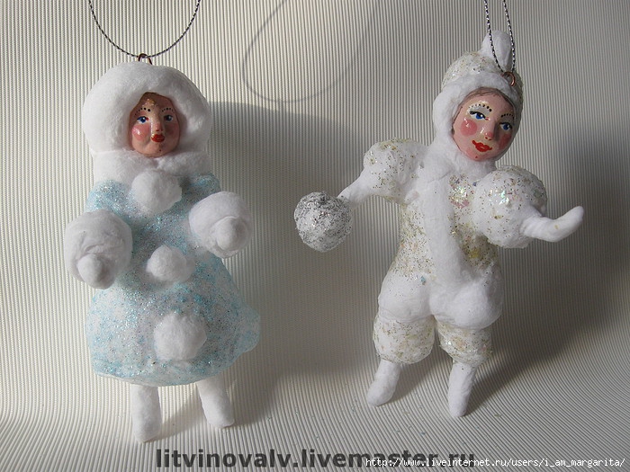 Как сделать новогодние игрушки из ваты своими руками Как сделать новогодние игрушки из ваты своими руками