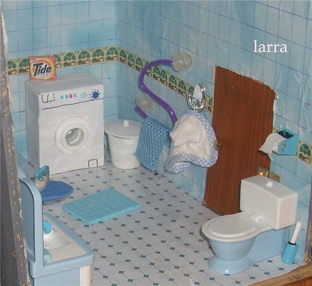 Туалет для кукол своими руками 44