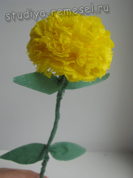 Цветы из салфеток мастер класс с пошаговым фото гвоздика