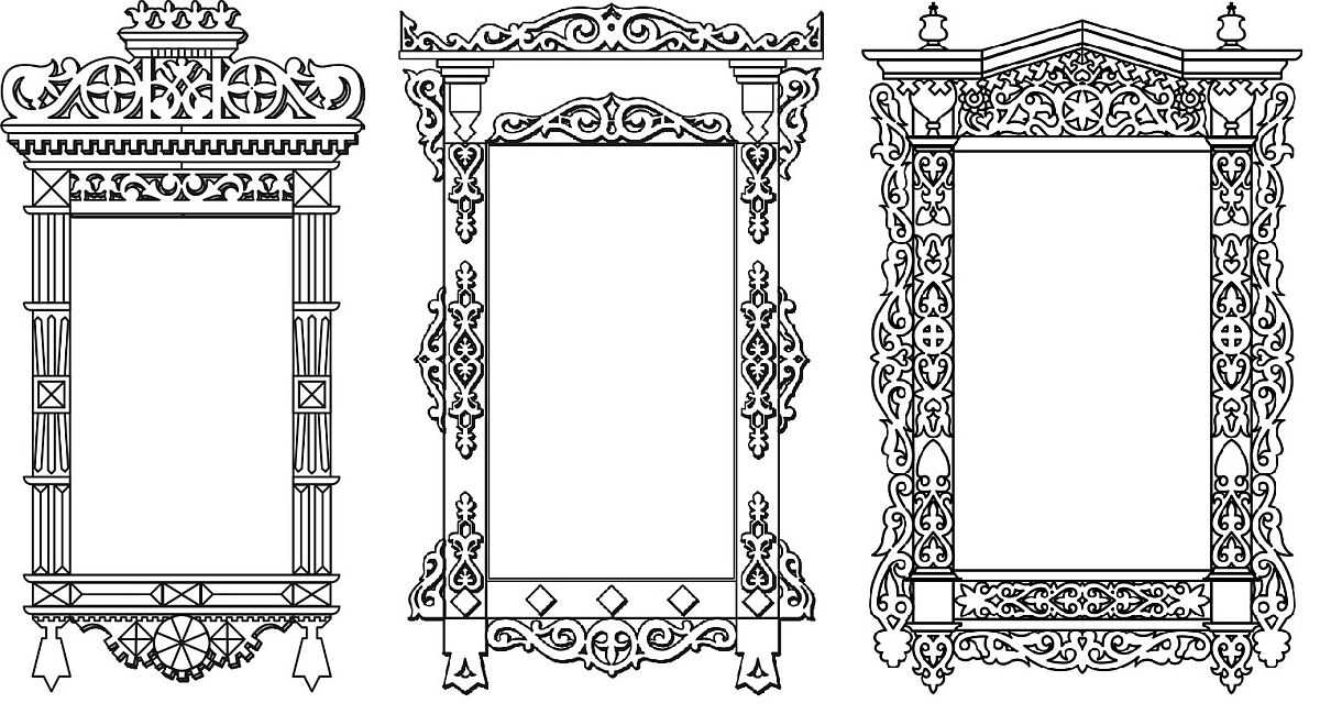 Рисунки наличников для окон